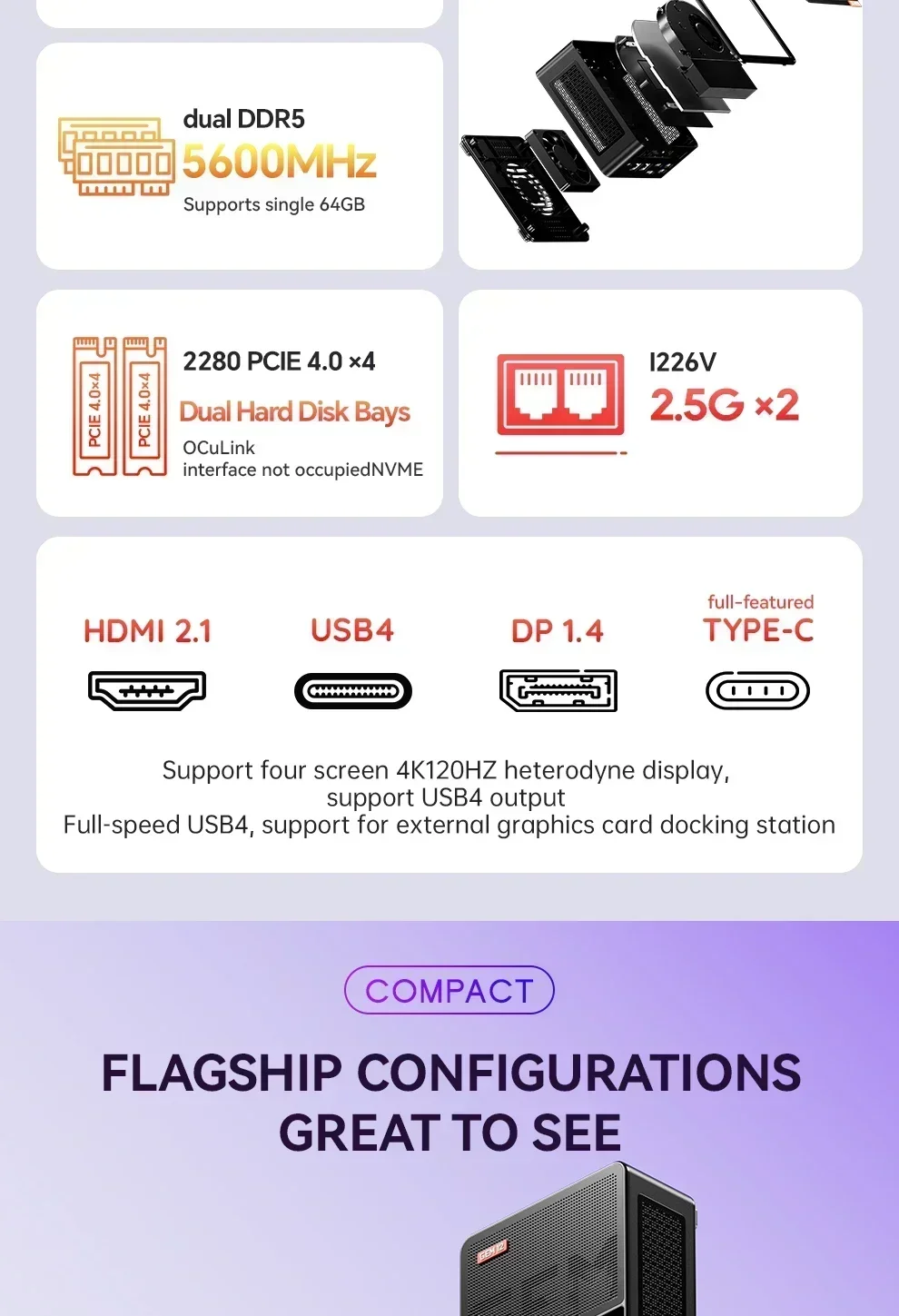 Aoostar GEM12 AMD Ryzen 7 8845 - đánh giá và giá Amd Ryzen 7 7840Hs Mini Pc
