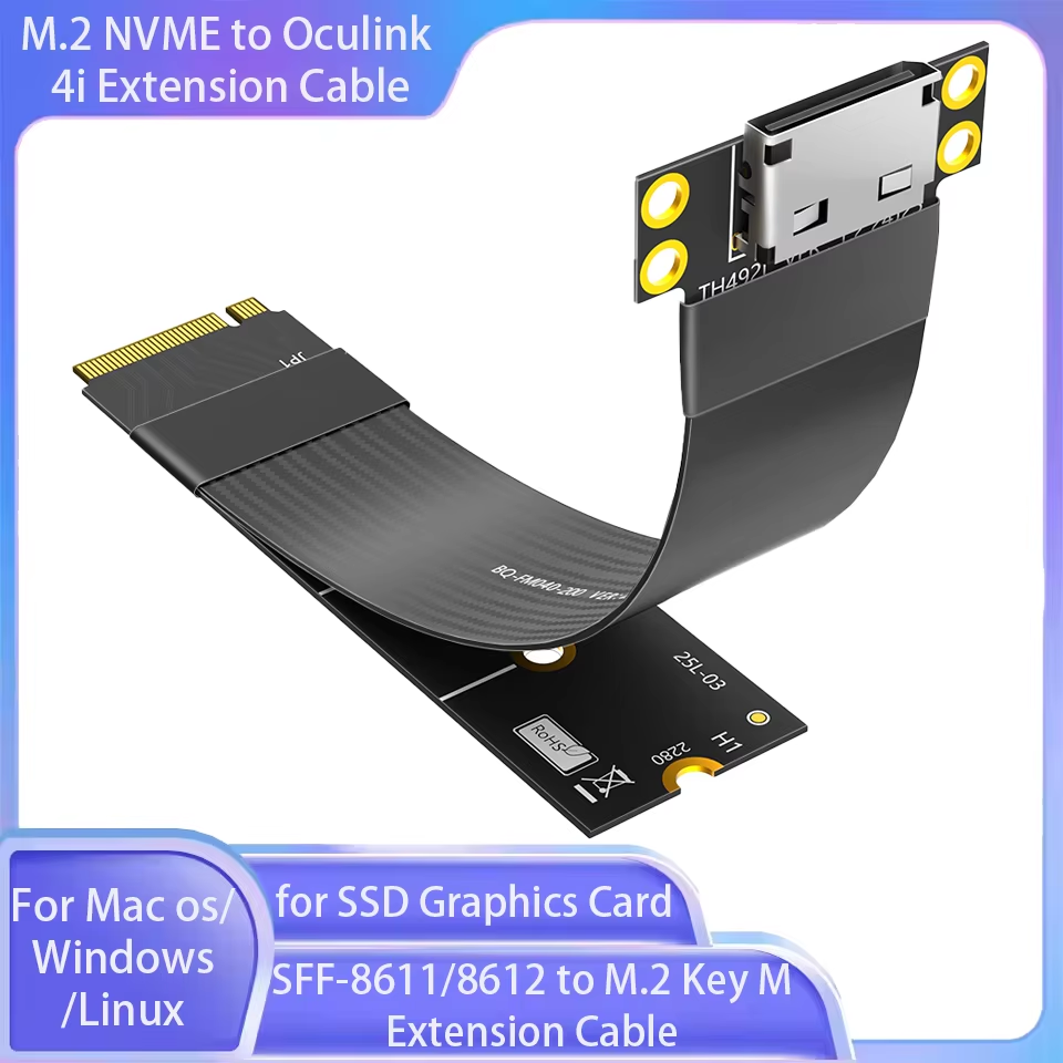 M.2 NVME to Oculink 4i Extensi - đánh giá và giá Oculink Egpu Mini Pc